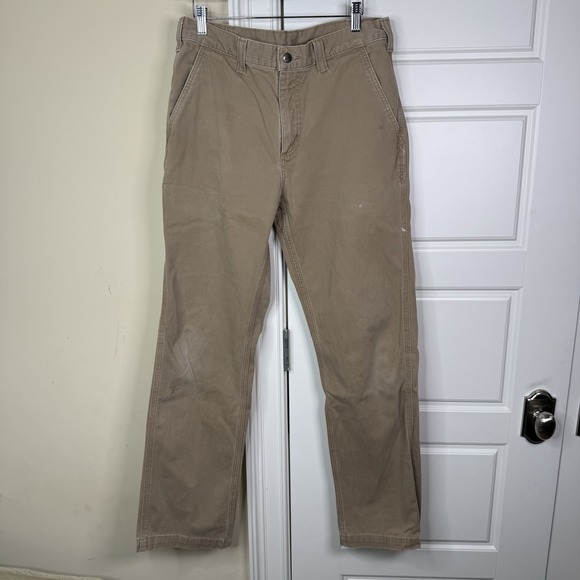 Carhartt Other - Carhartt Relaxed Fit Pants Men's 33/31 Khaki Carpenter Distressed 100095-253